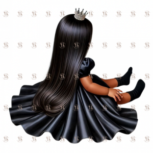 Princesse robe noire, vue de dos 7