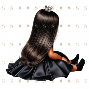 Princesse robe noire, vue de dos 8