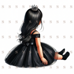 Princesse robe noire, vue de dos 5