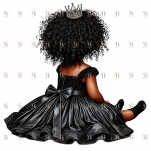 Princesse robe noire, vue de dos 3