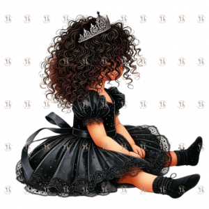 Princesse robe noire, vue de dos 2