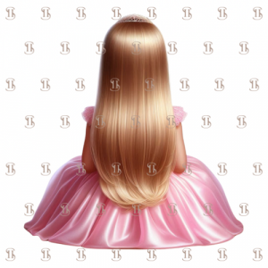 Princesse robe rose vue de dos 9