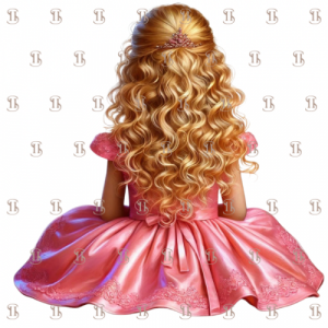 Princesse robe rose vue de dos 7