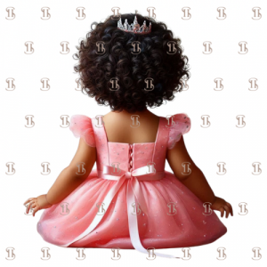 Princesse robe rose Vue de Dos 2