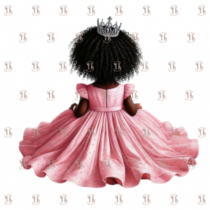 Princesse robe rose vue de dos 6