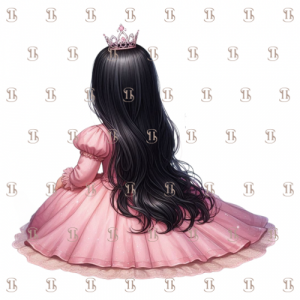 Princesse robe rose vue de dos 3