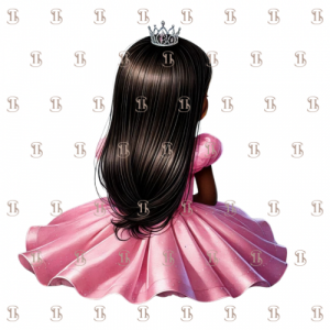 Princesse robe rose vue de dos 5