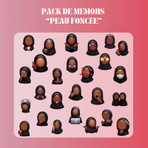 Pack de Memojis « Peau foncée »